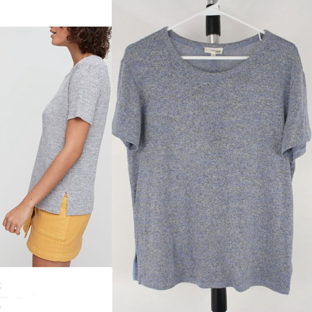 Aritzia Wilfred Free Divina Lilac/Blue Grey Heathered Short Sleeve‎ T-Shirt Sz M